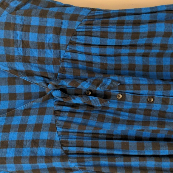 NWOT Volcom Buffalo Plaid Babydoll Dress - Picture 9 of 11